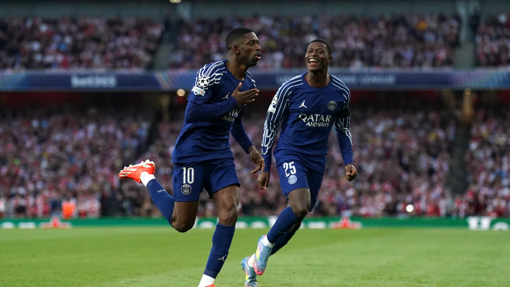 But de Dembélé, saison historique, fin de la malédiction... les stats emballantes pour le PSG après Arsenal