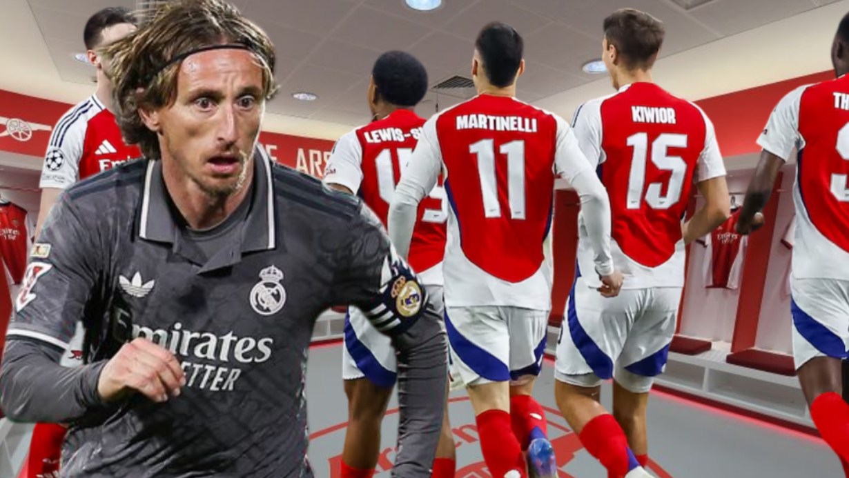 رغم الانتصار المدوي على ريال مدريد… دخل ثنائي أرسنال في شجاار بعد المباراة بسبب قميص الأسطورة لوكا مودريتش!