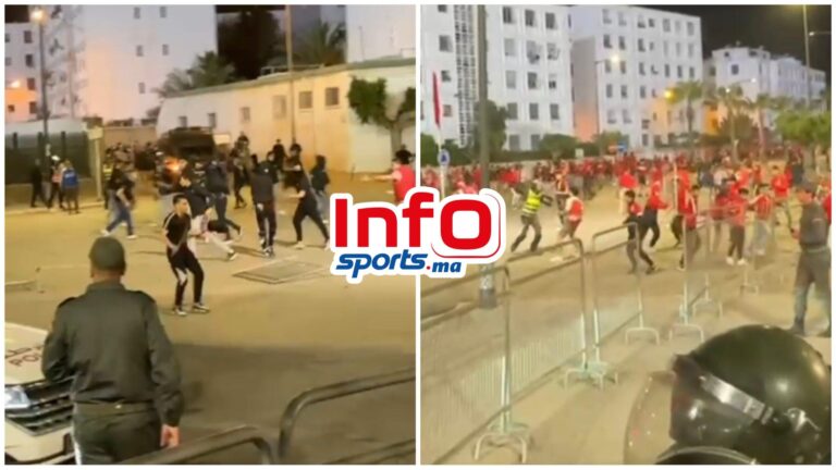 بالفيديو..شغب خطير بين جماهير الوداد والجيش بعد الكلاسيكو – InfoSports