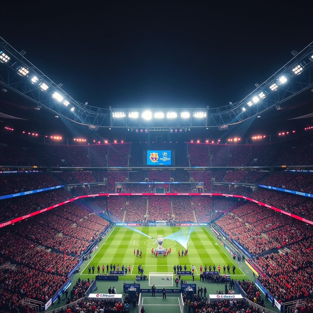أجواء الملعب في نهائي دوري أبطال أوروبا أجواء الملعب في نهائي دوري أبطال أوروبا