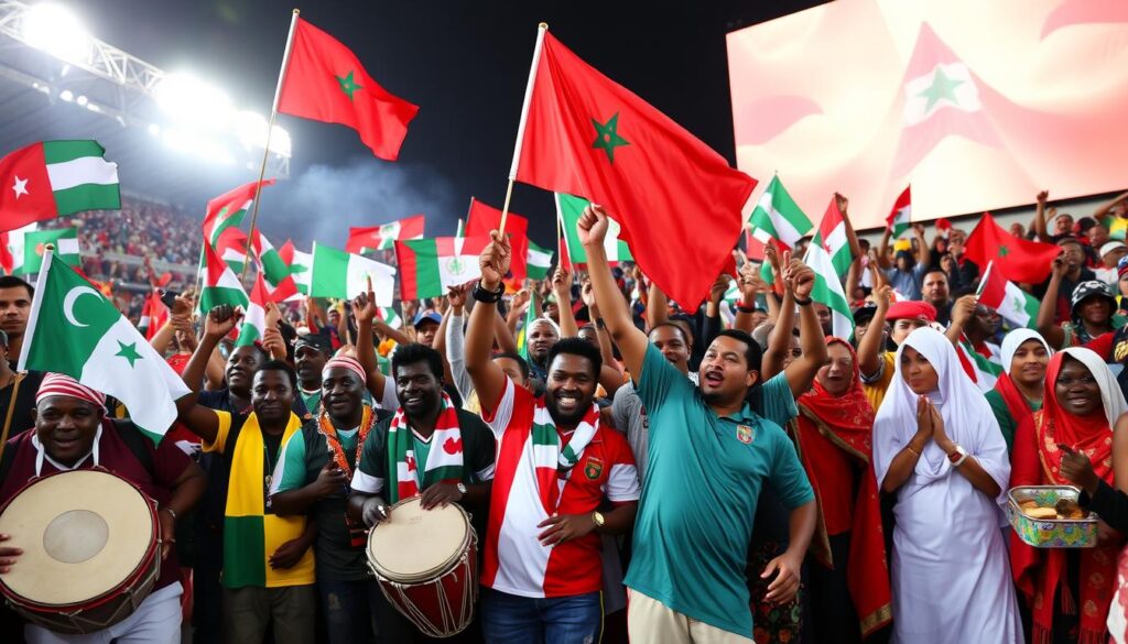 احتفالات المشجعين بكأس الأمم الأفريقية 2025 في المغرب احتفالات المشجعين بكأس الأمم الأفريقية 2025 في المغرب