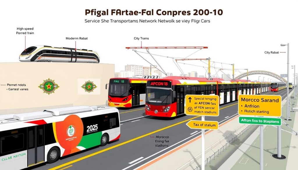 شبكة المواصلات في المغرب لخدمة زوار كأس الأمم الأفريقية 2025 شبكة المواصلات في المغرب لخدمة زوار كأس الأمم الأفريقية 2025
