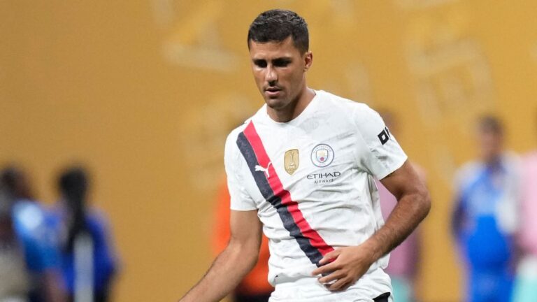 Man City's Rodri: Could be 'months' before I'm back to my best