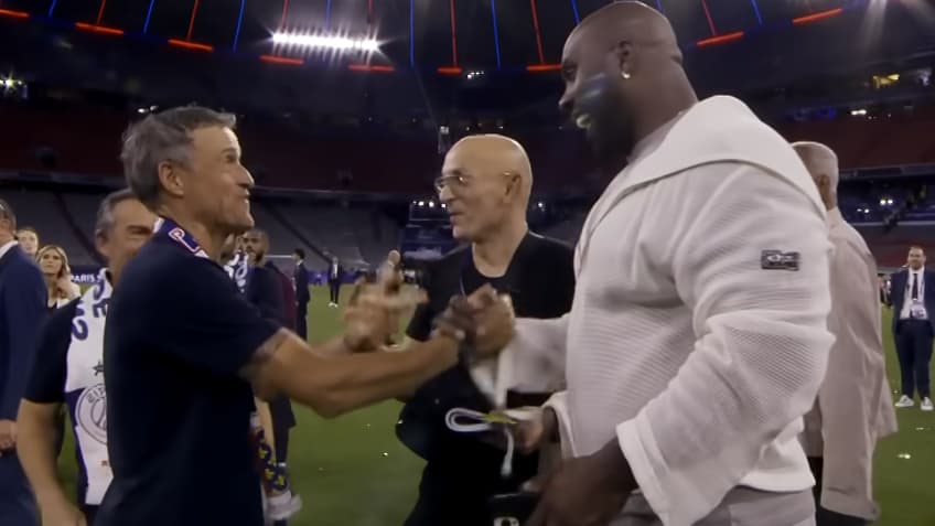 accolade avec Teddy Riner, fair play avec les Milanais… des images inédites de Luis Enrique lors de la finale de Ligue des champions
