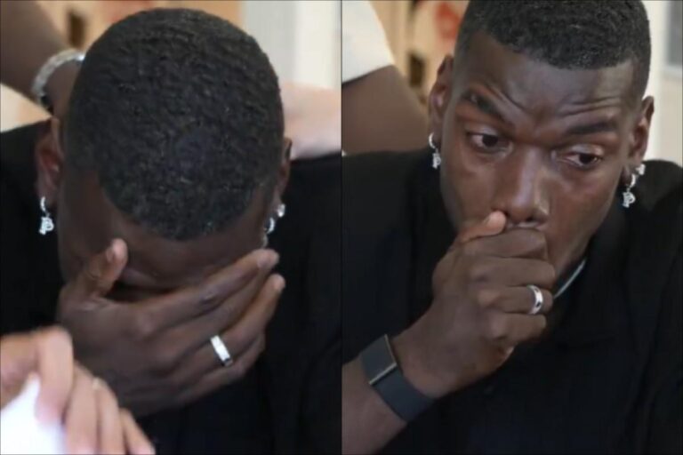Paul Pogba en larmes au moment de parapher son contrat à l'AS Monaco