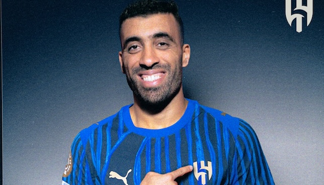 المهاجم المغربي عبد الرزاق حمد الله (غيتي)