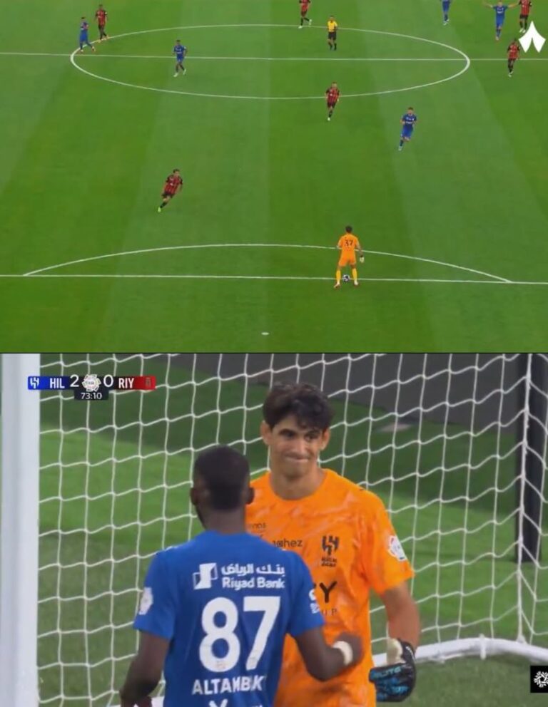 ياسين بونو يتألق في افتتاح مباريات الهلال بالدوري السعودي ويثير دهشة الجميع.