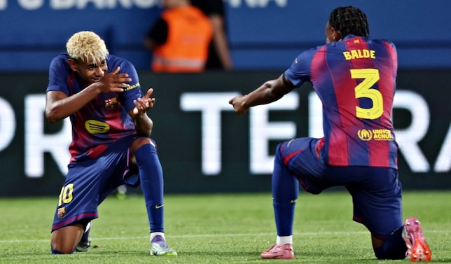 ملخص وأهداف مباراة برشلونة وكومو في كأس خوان غامبر