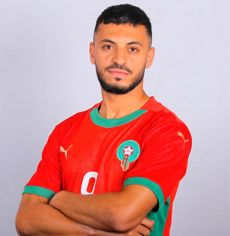 Oussama Lamlioui of Morocco during the CAF 2024 African Nations Championship CHAN Photocall for Morocco on 29 July 2025 ©BackpagePix
