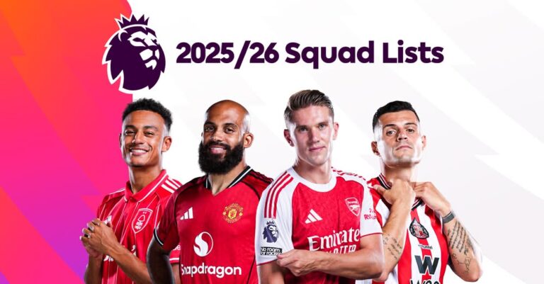 قدّمت جميع أندية الدوري الإنجليزي الممتاز العشرين تشكيلاتها لموسم 2025/26.