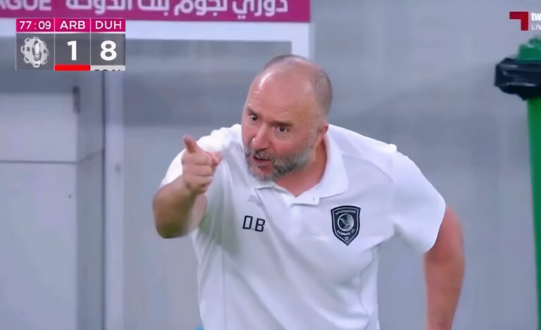 تخيل سحر بلماضي اليوم بعد فوز فريقه الدحيل 8-1 على العربي، حيث أبدع وسجل أهدافاً رائعة.