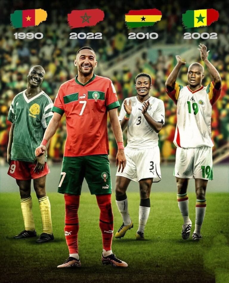 إنجازات المنتخبات الأفريقية في كأس العالم: المغرب إلى نصف النهائي 2022 والكاميرون تترك بصمتها.