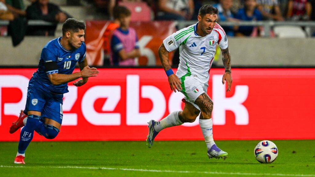 إيطاليا تتفوق على إسرائيل وما زالت تأمل في التأهل إلى كأس العالم 2026 1 l'Italie bat Israël et peut toujours croire à la qualification pour la Coupe du monde 2026
