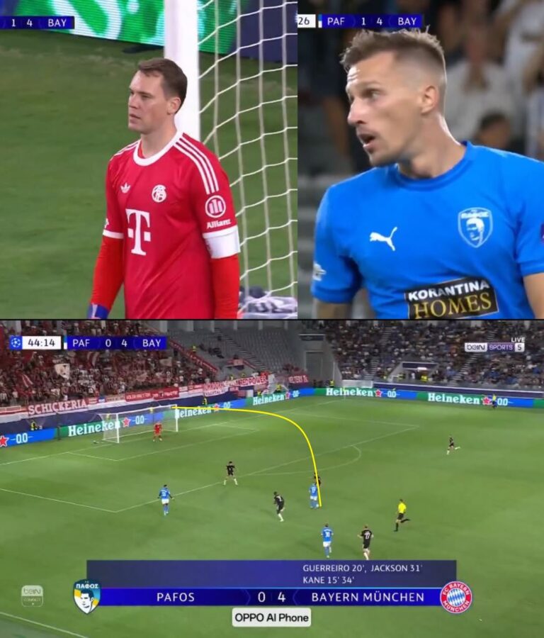 لاعب مغمور في فريق بافوس القبرصي يبهر العالم بتسجيل هدف رائع من مسافة بعيدة.