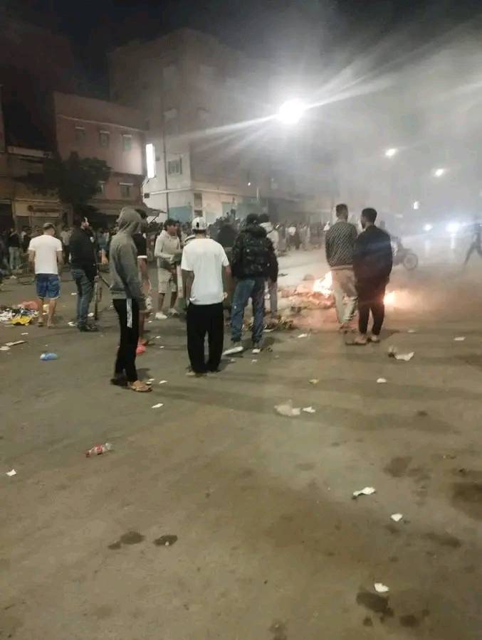 بداية الاشتباكات في تارودانت: لا حول ولا قوة إلا بالله.