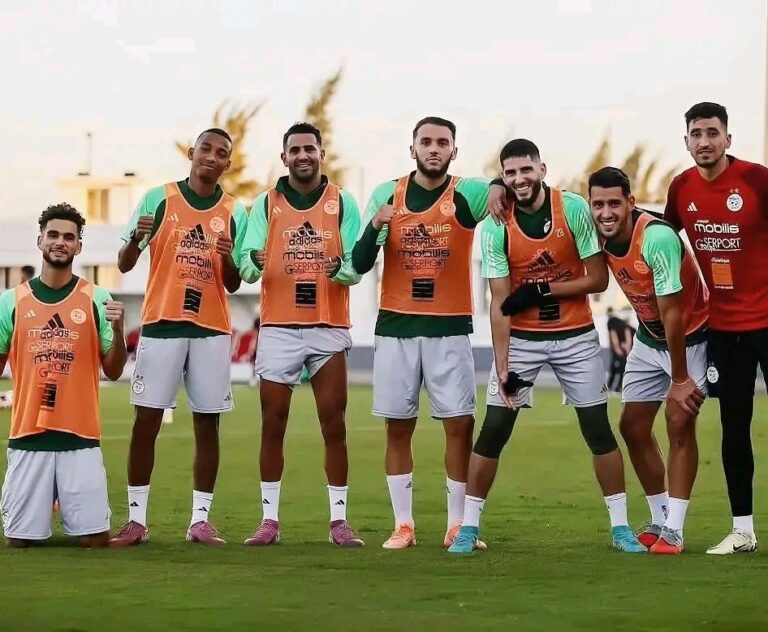 الفريق المنتصر في تدريبات اليوم تحت قيادة محرز وغويري بعد مباراة مثيرة انتهت بنتيجة 8-5.