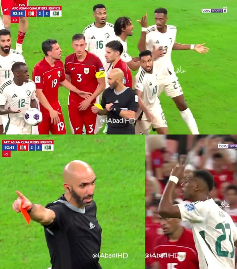 لابد من إقصاء لاعب السعودية من التصفيات النهائية لكأس العالم بسبب تصرفات غير مقبولة.
