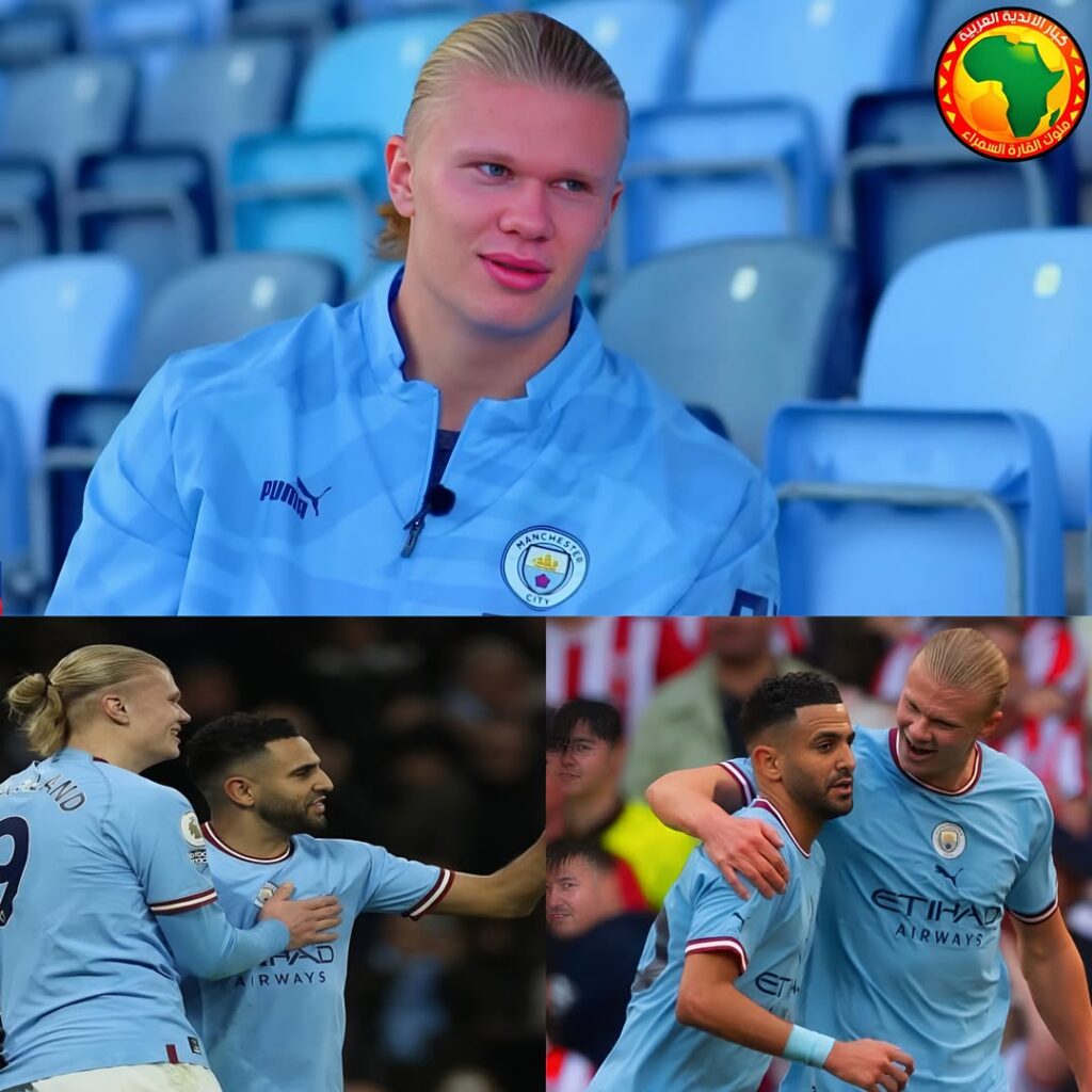 هالاند يتحدث في مقابلة مع سكاي سبورت: رياض محرز هو الأفضل في تنفيذ ركلات الجزاء. 1 هالاند يتحدث في مقابلة مع سكاي سبورت: رياض محرز هو الأفضل في تنفيذ ركلات الجزاء.