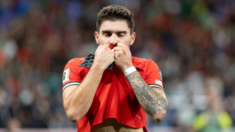 l'émotion et l'hommage de Ruben Neves à Diogo Jota après son but