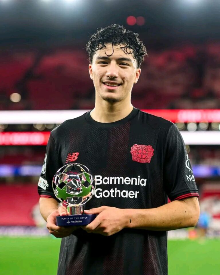 حقق الغزال إبراهيم مازة جائزة أفضل لاعب في المباراة بدوري أبطال أوروبا.