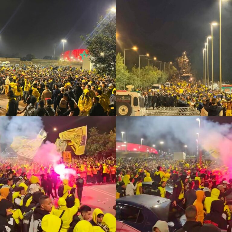 هذا ليس جمهور بروسيا دورتموند الألماني، بل هو جمهور المغرب الفاسي المميز!