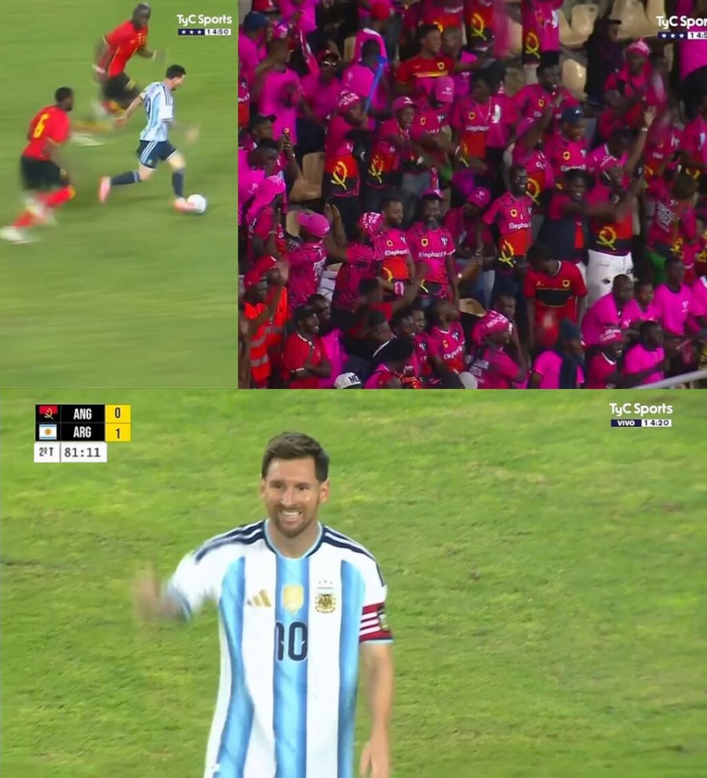 الأرجنتين في قلب إفريقيا تواجه أنغولا، شاهدوا ما حدث لحظة تسجيل الهدف العجيب...
