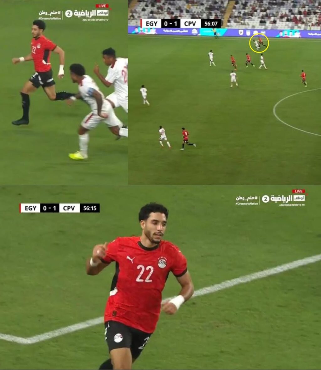 عمر مرموش يتألق ويساهم في إنقاذ منتخب بلاده من الهزيمة أمام الرأس الأخضر بسرعة مذهلة.