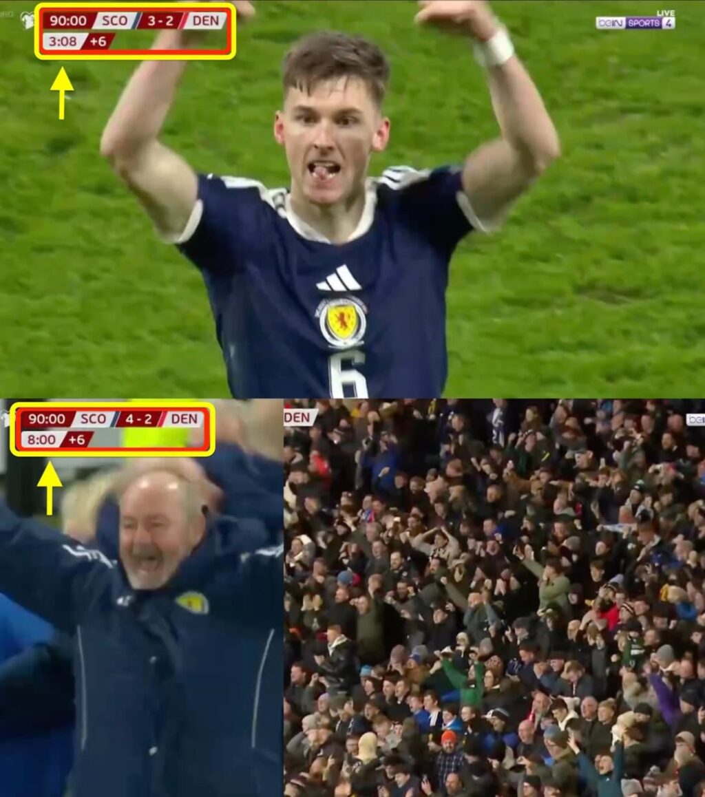 منتخب اسكتلندا يحقق إنجازًا تاريخيًا أمام الدنمارك خلال خمس دقائق فقط!