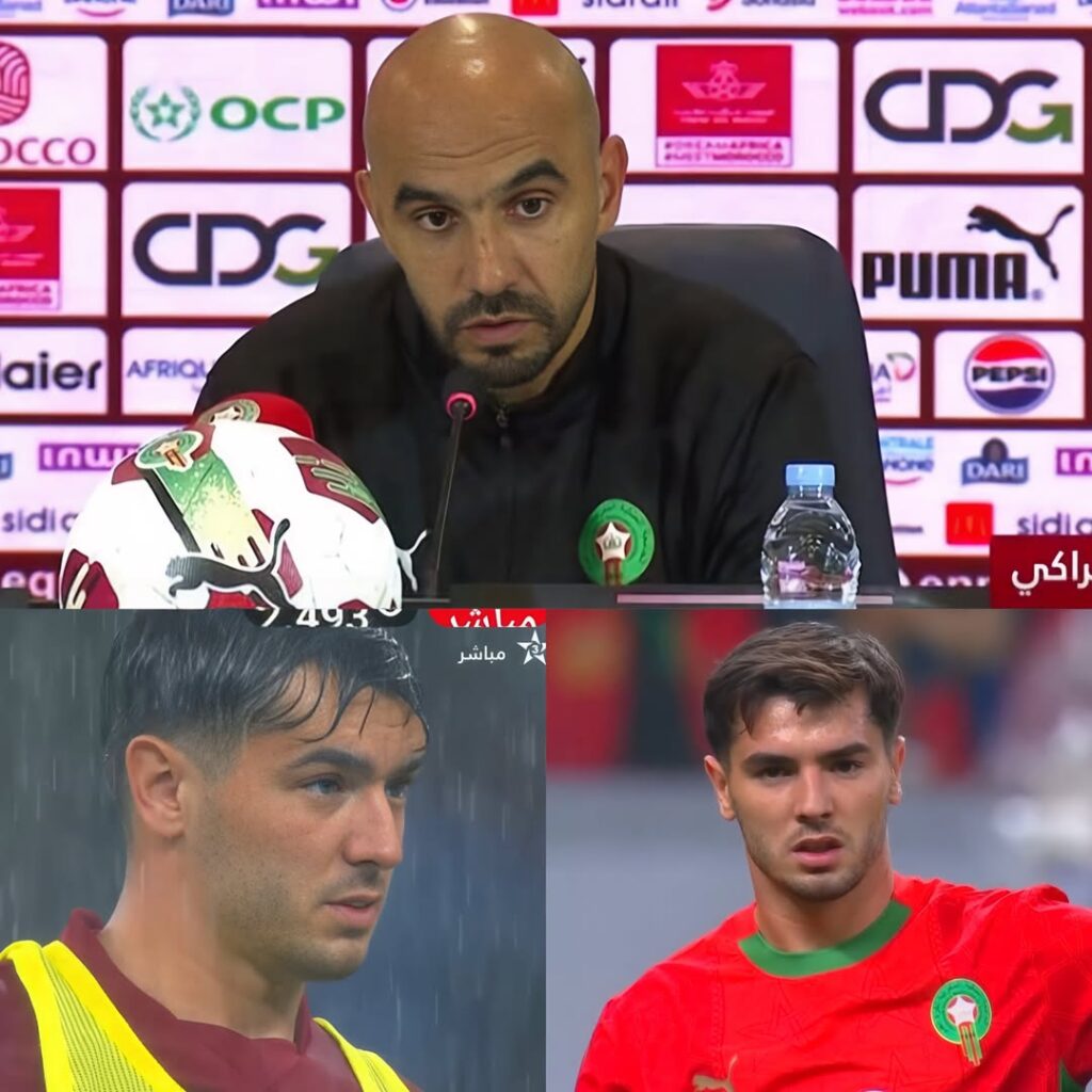 وليد الركراكي: الحمد لله، الجميع شهد اليوم الأداء المتميز لبراهيم.