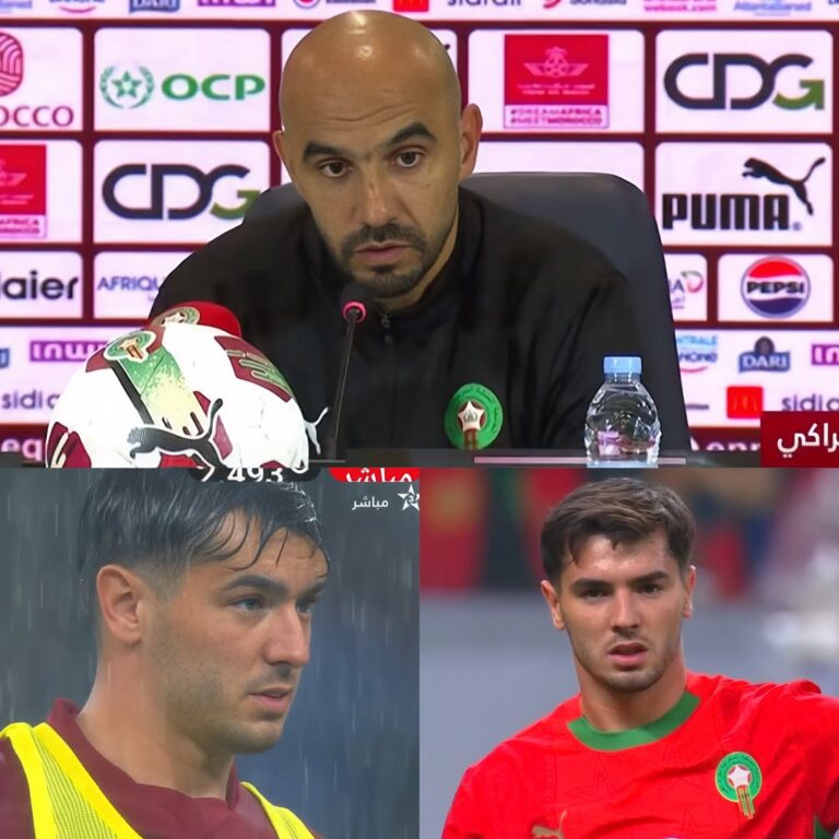 وليد الركراكي: الحمد لله، الجميع شهد اليوم الأداء المتميز لبراهيم.