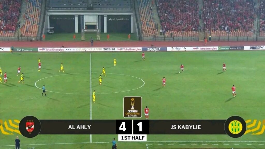 تعرضت شبيبة القبائل لأصعب هزيمة في تاريخها، بعد خسارتها أمام الأهلي المصري بأربعة أهداف مقابل هدف واحد.