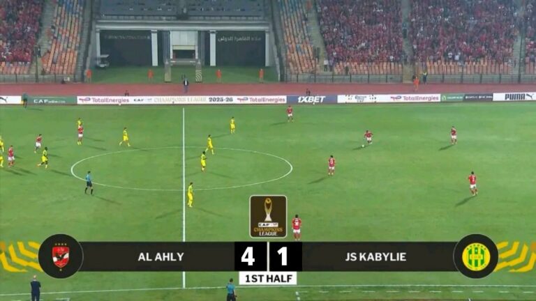 تعرضت شبيبة القبائل لأصعب هزيمة في تاريخها، بعد خسارتها أمام الأهلي المصري بأربعة أهداف مقابل هدف واحد.