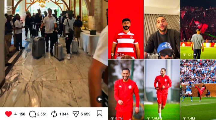 فيديو استقبال الوداد في تنزانيا، تحديدًا في زنجبار، حيث حقق ملايين المشاهدات في غضون 17 ساعة.