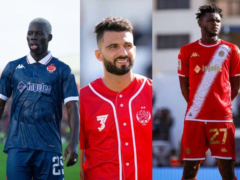 خط وسط نادي الوداد الرياضي في مباراة اليوم: مجموعة متكاملة من جميع النواحي.