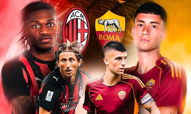 بث مباشر مباراة ميلان و روما اليوم في الدوري الإيطالي 2025-2026