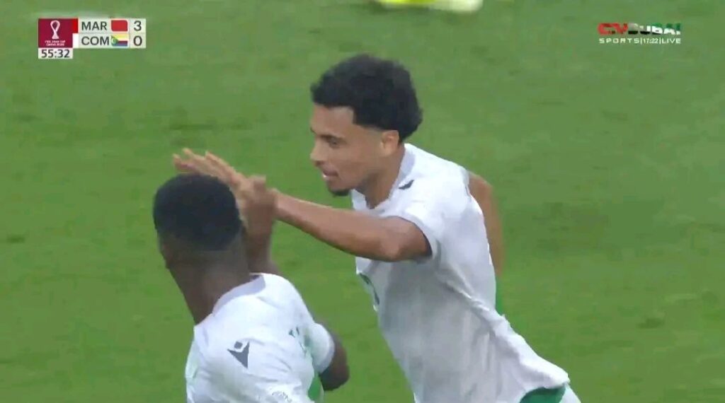 هدف رائع لمنتخب جزر القمر في شباك المنتخب المغربي!