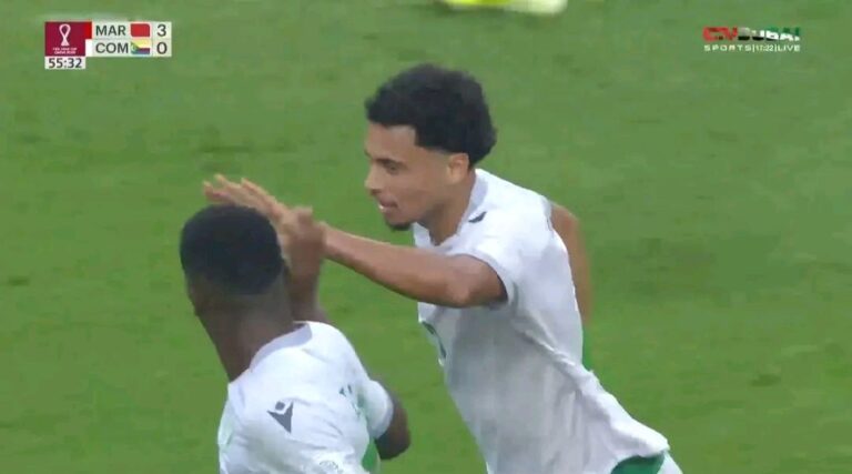 هدف رائع لمنتخب جزر القمر في شباك المنتخب المغربي!