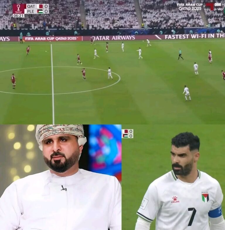 المعلق خليل البلوشي: مرحباً بكم في قطر، مهد المحبة والعروبة، حيث تتضافر الجهود ونجتمع لدعم القضايا المشتركة.