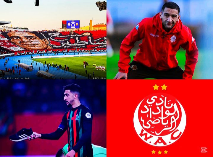 تعود روح الفريق! المباراة القادمة، الوداد يواجه الهيش الملكي أمام 70 ألف مشجع ودادي وبحضور الساحر...