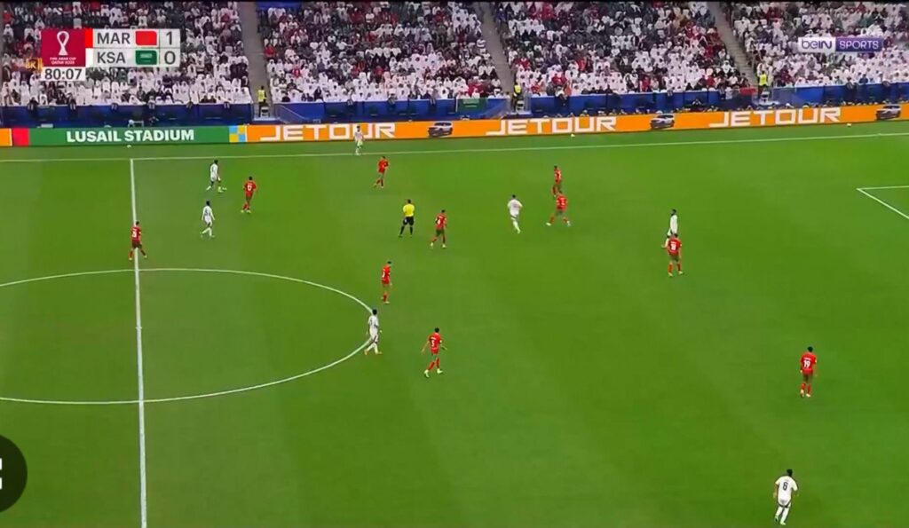 10 دقائق فقط تفصل المنتخب المغربي عن التأهل إلى ربع نهائي كأس العرب وإنهاء المواجهة بنجاح.