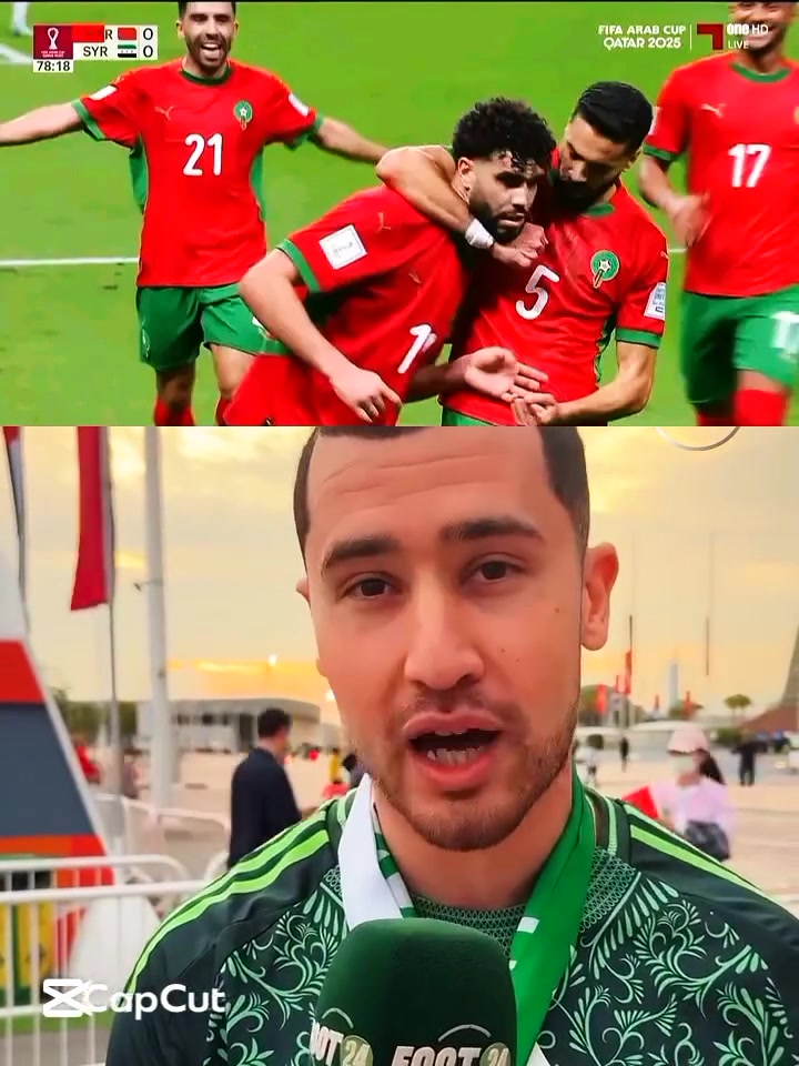 مشجع جزائري يعبر عن أمنيته في تحقيق المنتخب المغربي لبطولة الكأس.