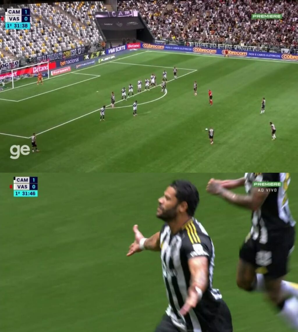 هالك يسجل هدفاً رائعاً من ركلة حرة ويختتم الدوري البرازيلي بلحظة تاريخية مذهلة.