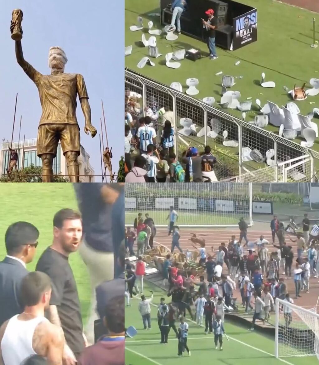 ميسي يزور الهند لافتتاح تمثال له، مما أدى إلى فوضى عارمة أثارت اهتمام العالم بأسره.