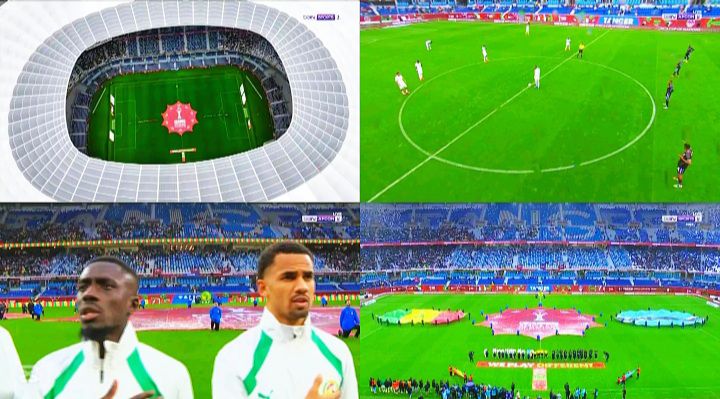 هل هذه كأس الأمم الإفريقية أم كأس العالم؟ رغم الأمطار الغزيرة، الملعب يظهر بتسريحة رائعة!