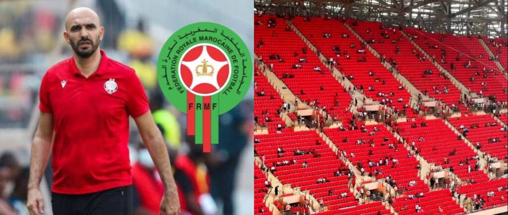 وليد الركراكي: أتطلع إلى جمهور الوداد أن يكون ضاغطاً على الخصم طوال 90 دقيقة في المباراة المقبلة.