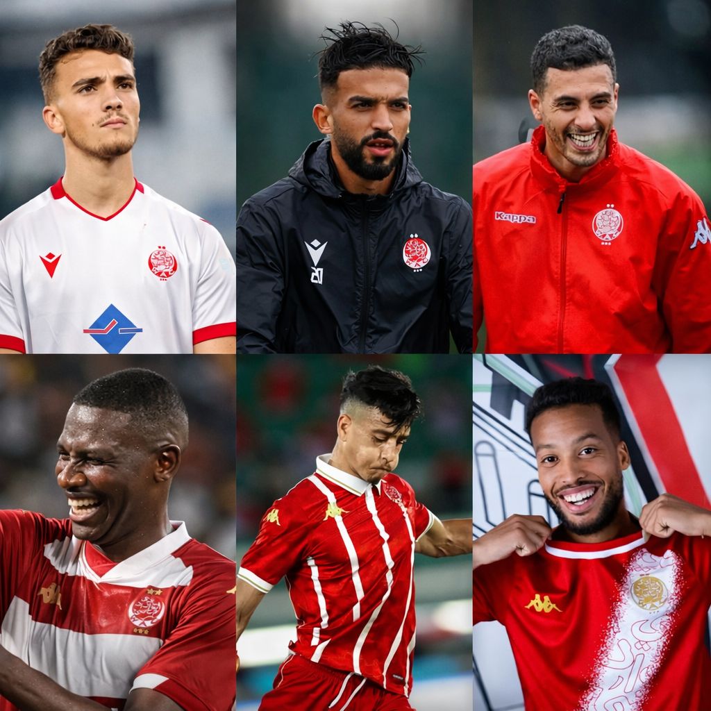 ستة لاعبين ينفصلون عن الوداد الرياضي رسميًا خلال فترة الانتقالات الشتوية.