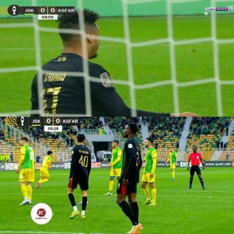 معلق القناة الجزائرية يمتنع عن ذكر اسم المغرب أو الجيش الملكي، ويرد فقط بعبارة "الفريق ال...".