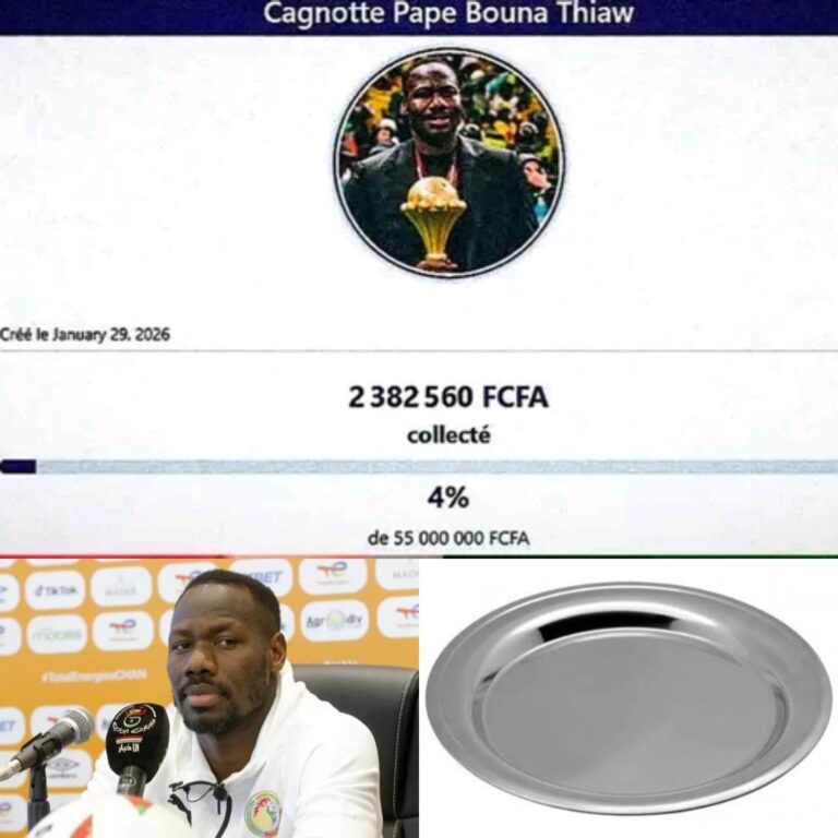 جمهور سينغال دايرين يتعاون لجمع تبرعات للمدرب باب ثياو بعد الحكم عليه بالاستبعاد.