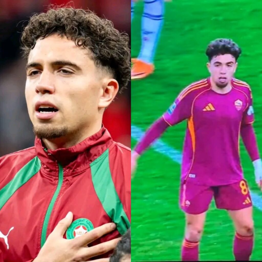 إنجاز مميز للمنتخب الوطني المغربي! العيناوي يتألق بأداء مذهل مع روما، تبارك الله.