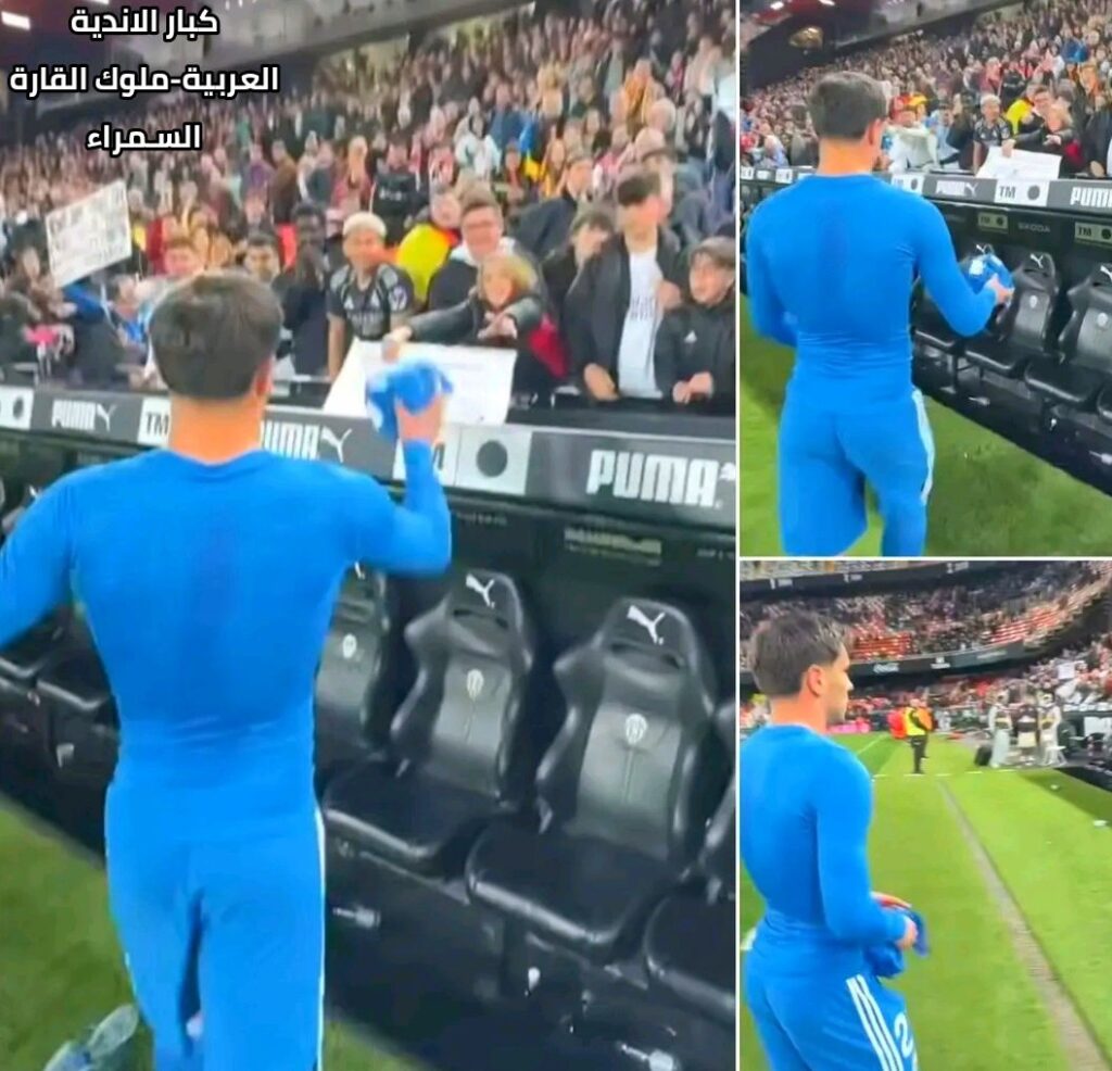 إبراهيم دياز يُهدي قميصه لمشجعة في لحظة إنسانية مؤثرة عقب انتهاء مباراة ريال.